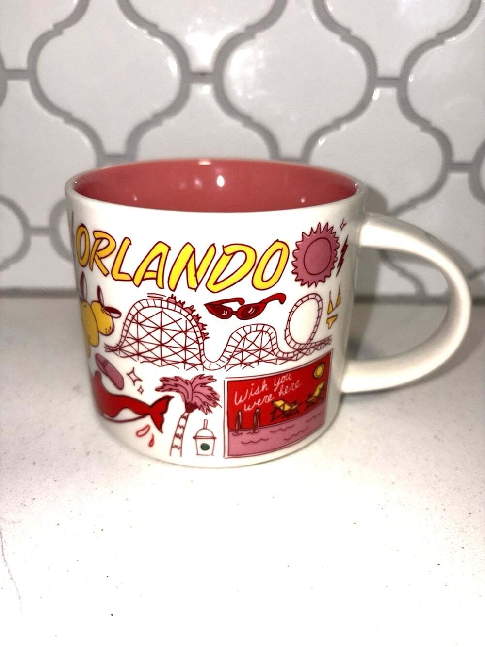 Starbucks Been There Series Orlando Florida 14 oz Ceramic Coffee Mug